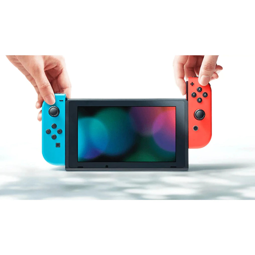Switch - Console de jeu - Rouge fluo/Bleu fluo