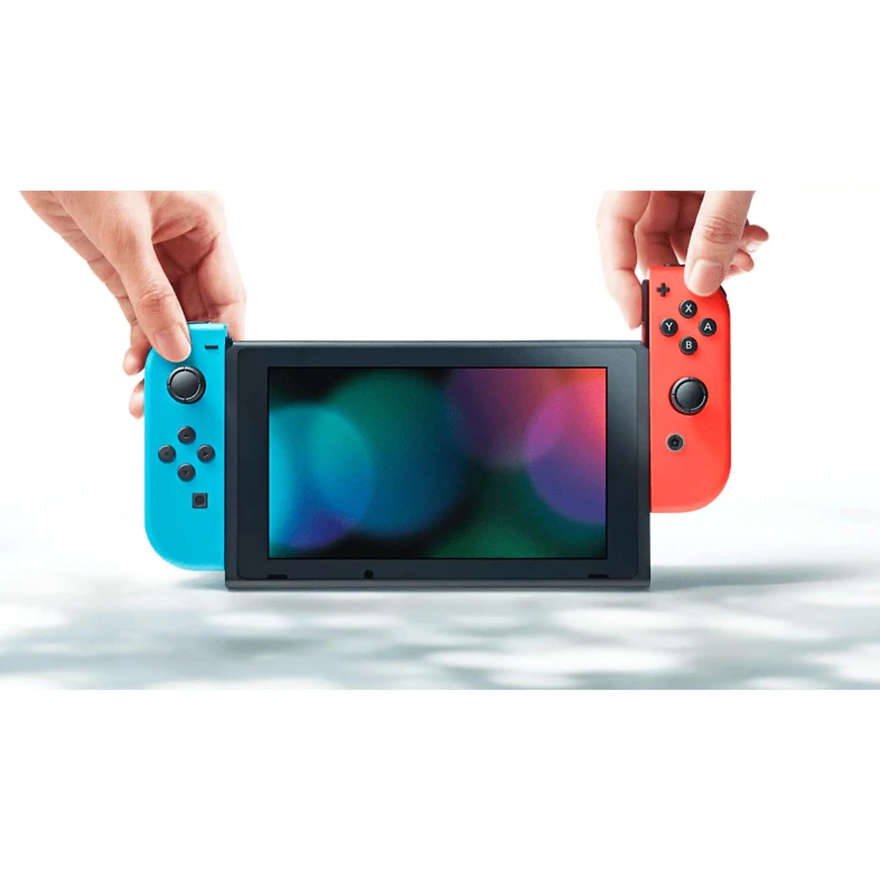 Switch - Console de jeu - Rouge fluo/Bleu fluo