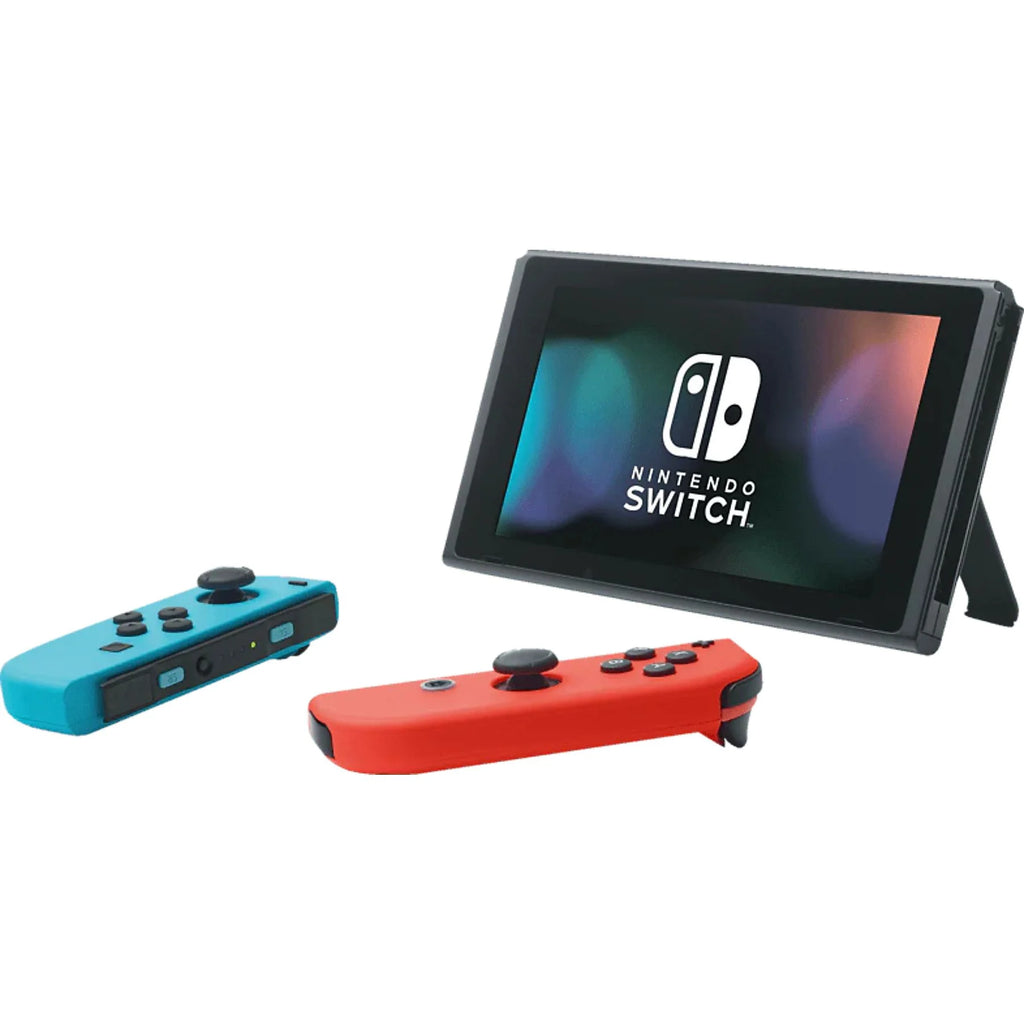 Switch - Console de jeu - Rouge fluo/Bleu fluo